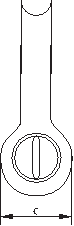 Скобы омегаобразные S-2761, E-2761, G-2761 согласно B.S. 3032 табл.3