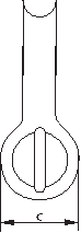 Прямая скоба с закручиваемым пальцем негрузоподъемная S-1151 E-1151