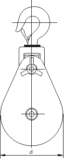 Блок тип 601H с крюком P-6952